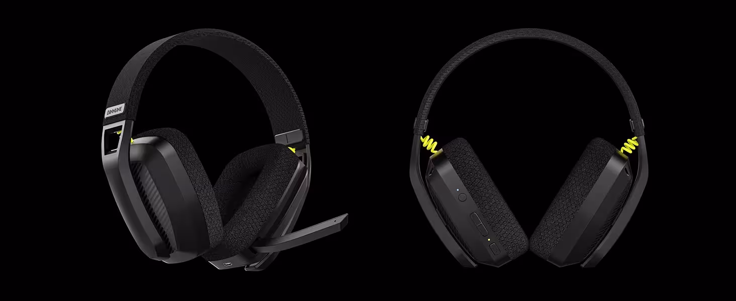 Casque de jeu sans fil avec microphone