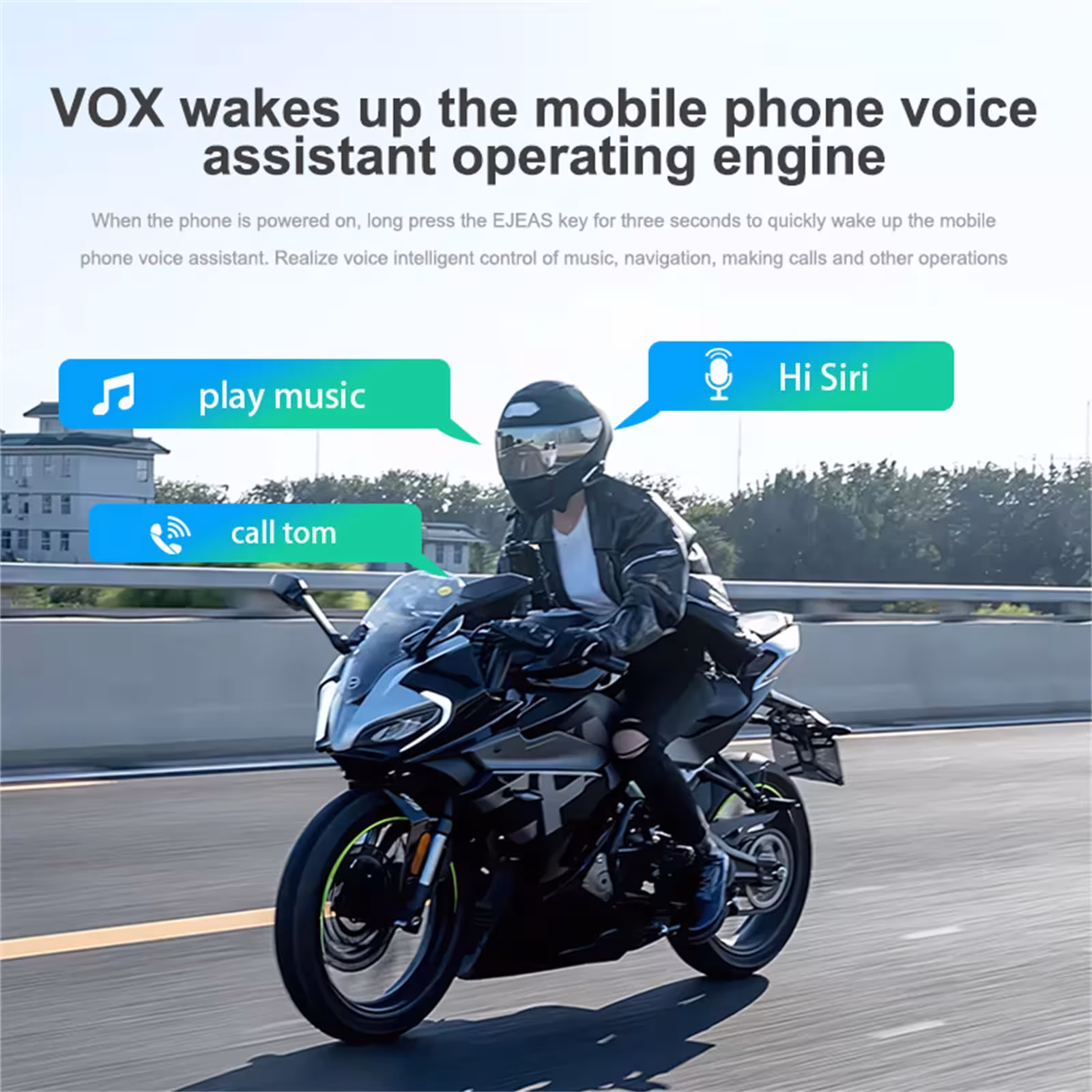 Interfono mesh per motocicletta