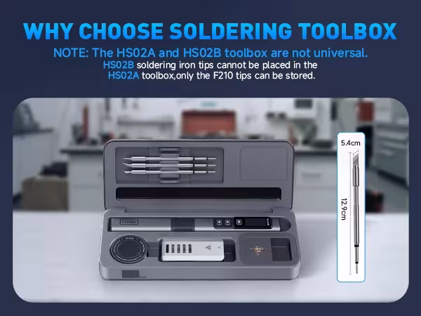 Adjustable temperature soldering iron