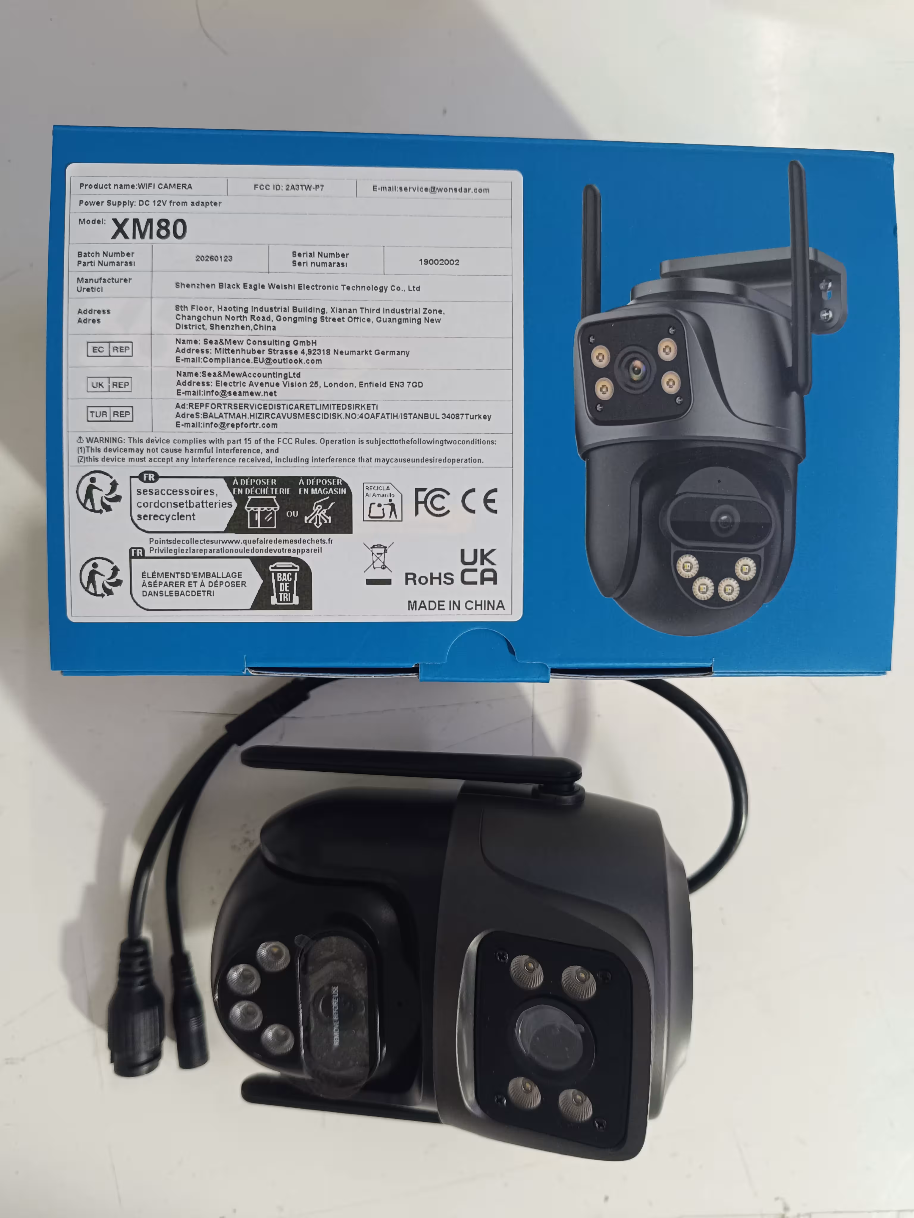 cámara IP para exteriores
