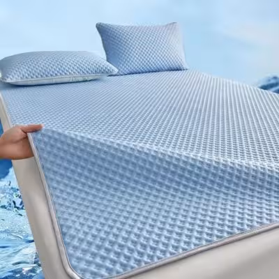 Breathable Cooling Mattress Comfortable Washable Ice Silk Bed Mat Pad Soft Skin-friendly Summer Sleeping Mat Household 1