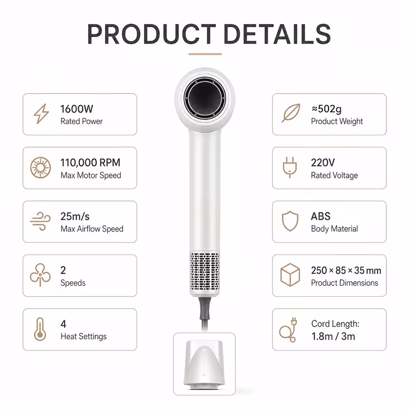 Ionic hair dryer