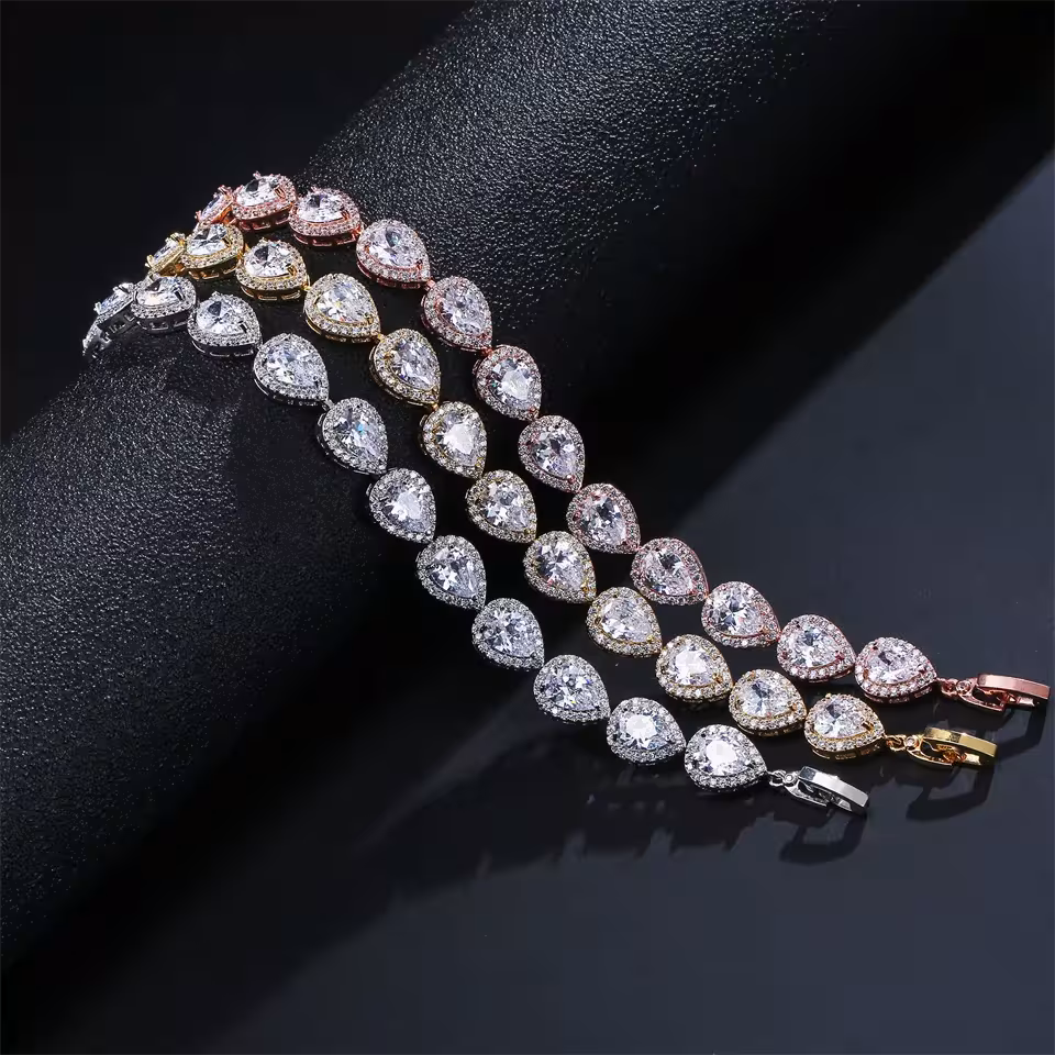 bracciale con zirconi per donna