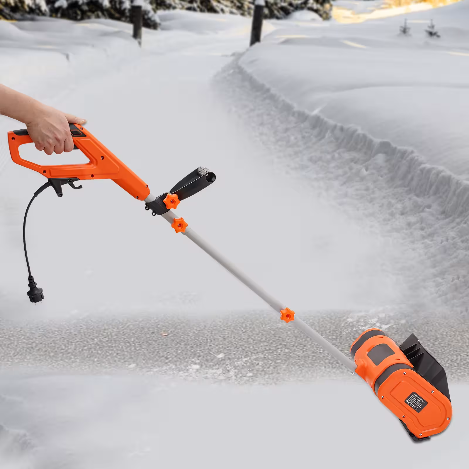 Nettoyeur à neige électrique filaire 1800W avec une vitesse de 3500 tours/min