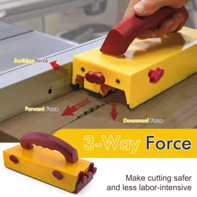 Push Block for Table Saws Router Tables Band Saws Jointers Table Saw Push Block Cuts Safe for Widgets Difficult Cut ThinRips Cut 1