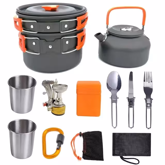 ensemble de vaisselle de camping
