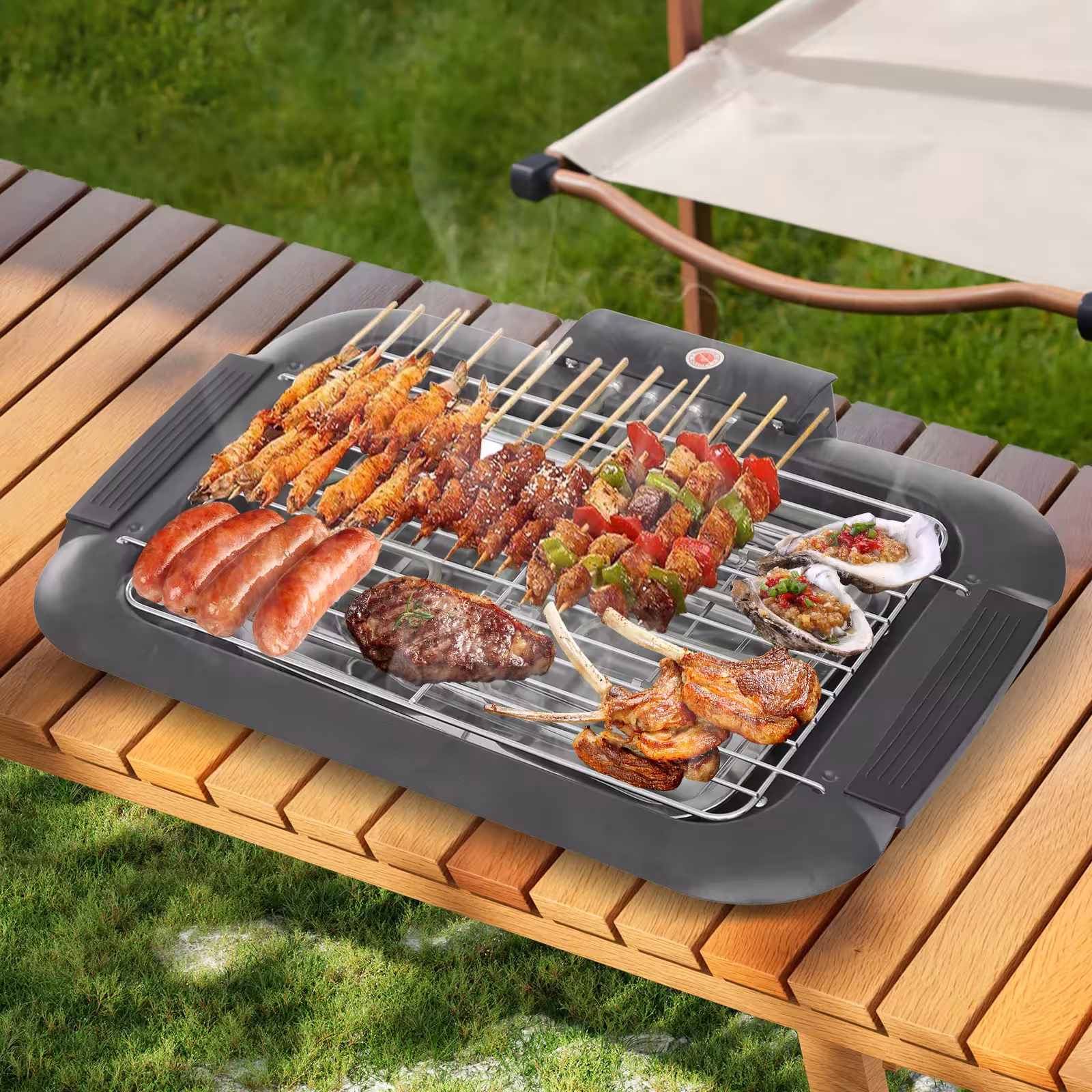 Electric table grill