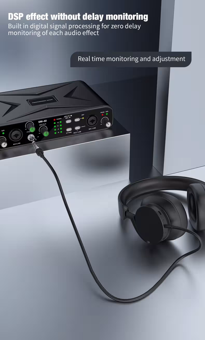 Audio interface with microphone
