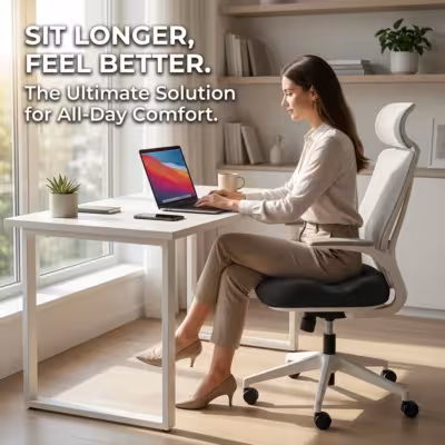 Donut Pillow Seat Cushion for Hemorrhoids Sciatica & Hip & Coccyx Desk Chair Cushion for Long Sitting Office Worker Car Driver 1