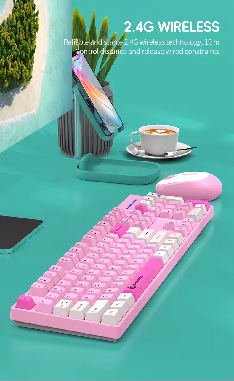 kit de clavier et souris sans fil pour jeux