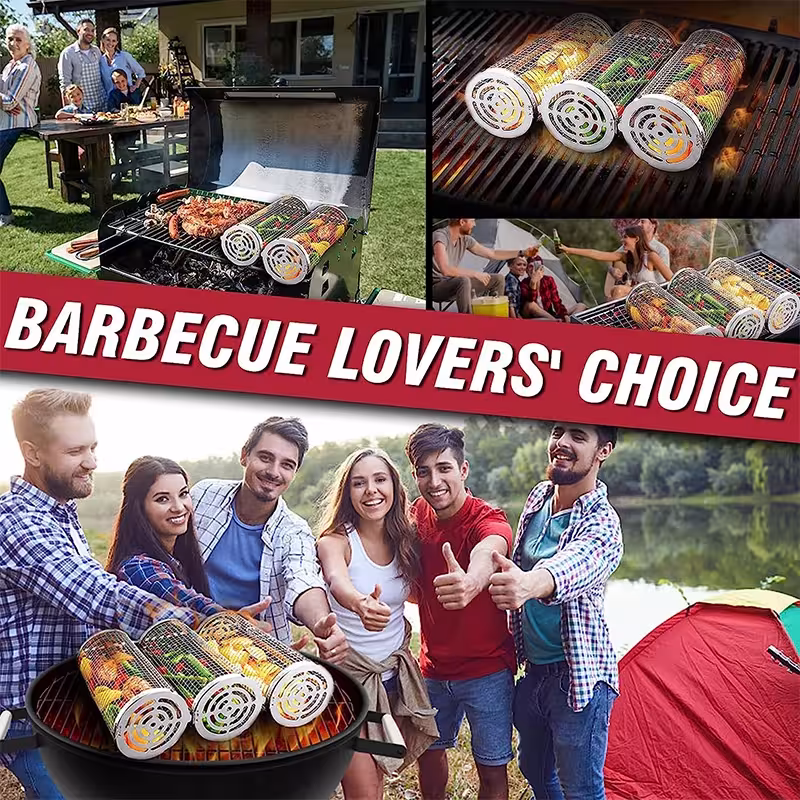 cesto per barbecue in acciaio inossidabile
