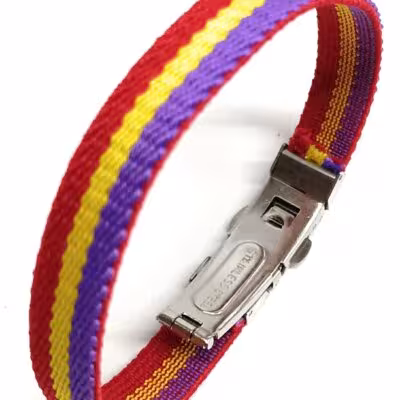 Elastinė apyrankė su respublikonų vėliava, reguliuojamo ilgio, iki 25 cm