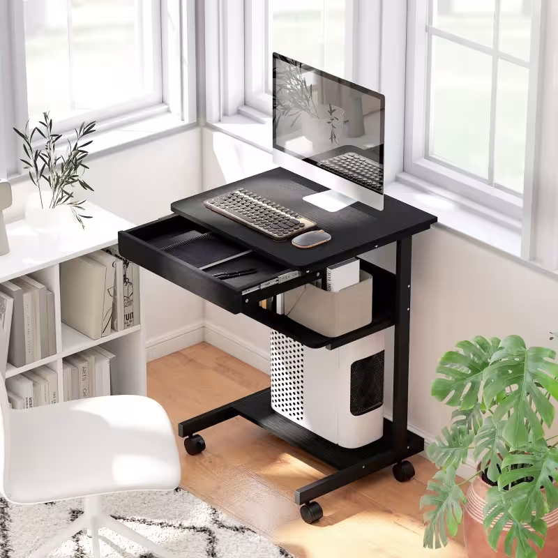 scrivania per computer con cassetto