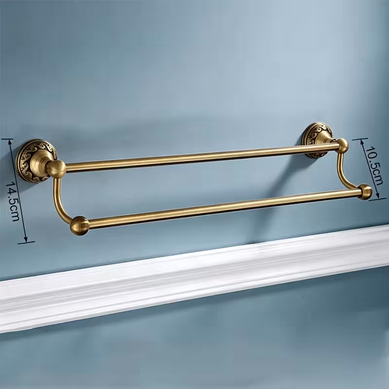 Porte-serviettes double