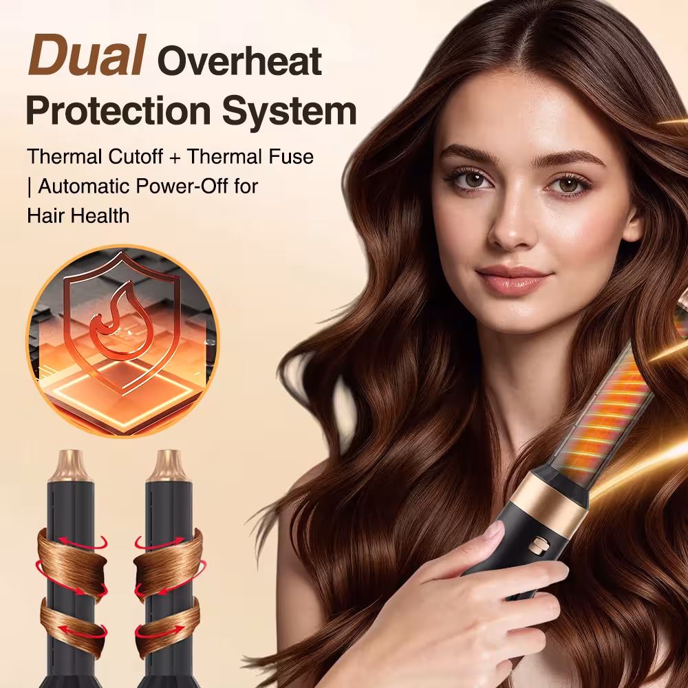 Cepillo de aire caliente para el cabello