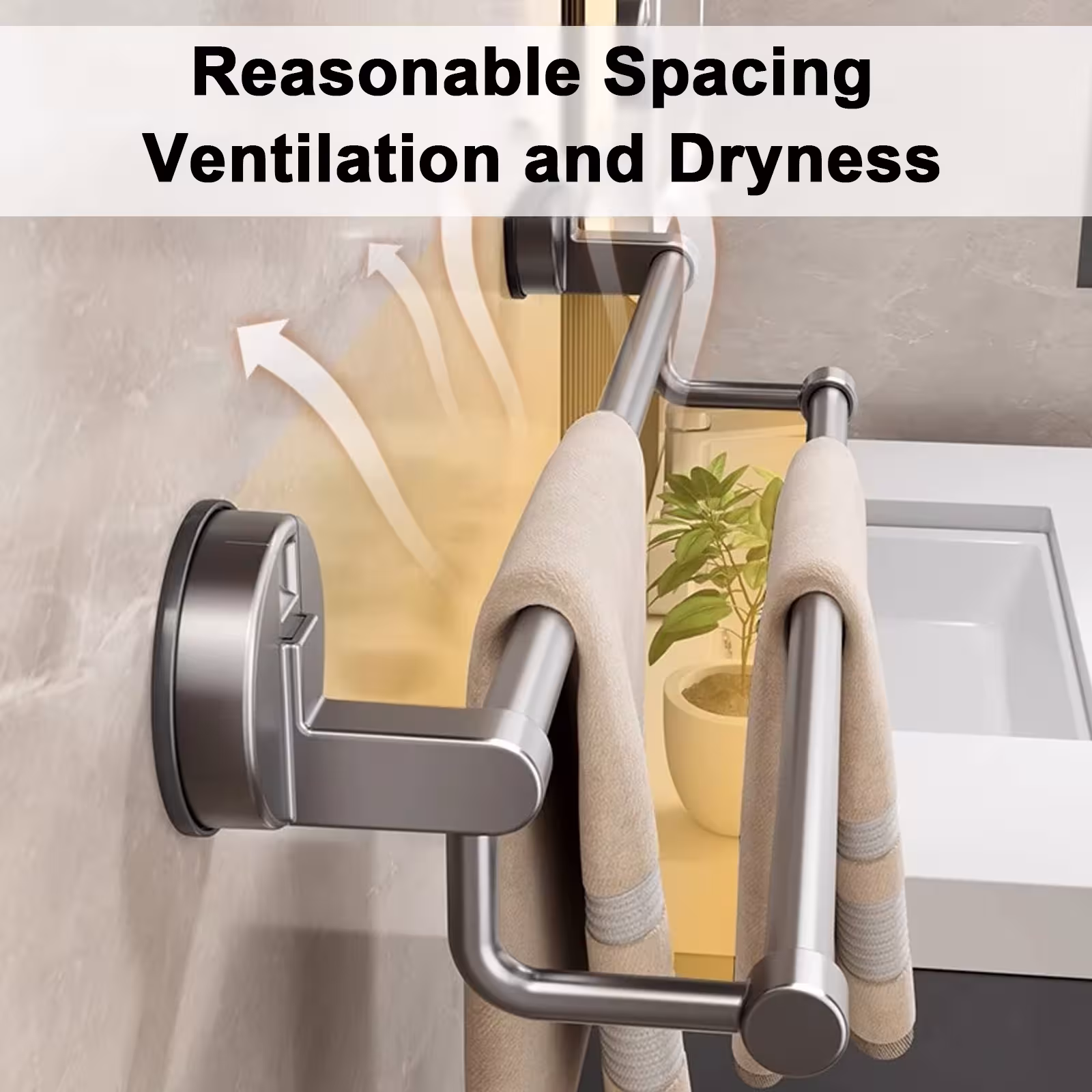 Bathroom towel holder