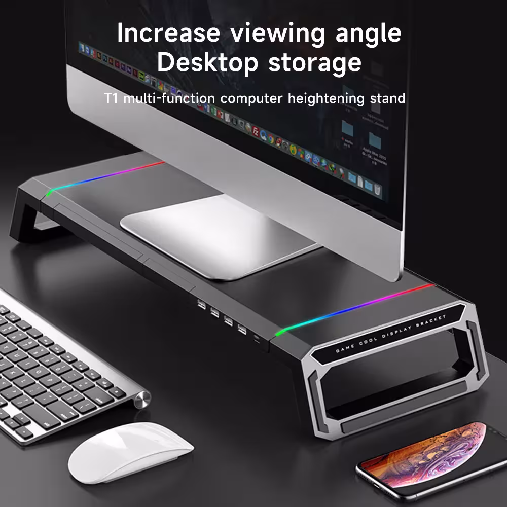 soporte para monitor con cajón