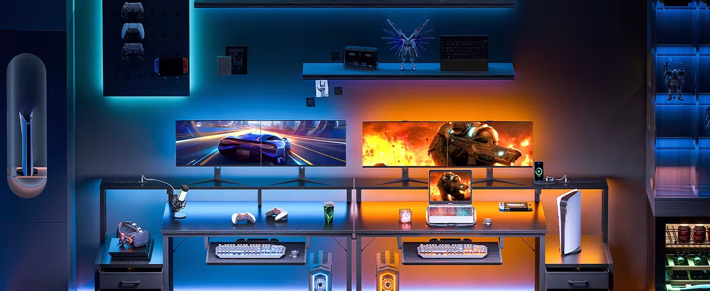 table de jeu avec tiroirs