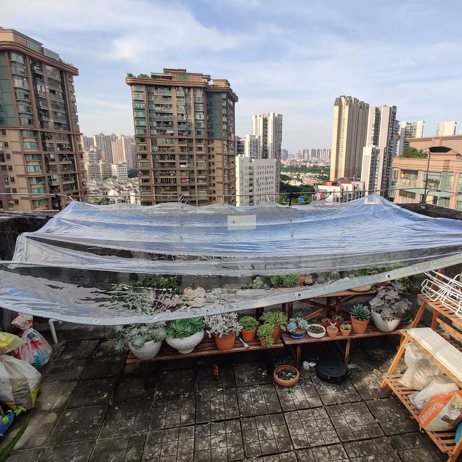 waterproof transparent awning cover