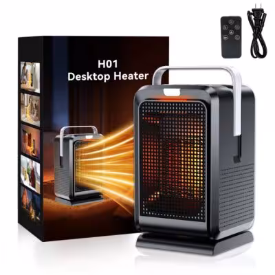 Portable Desktop Electric Heater PTC Quick Electric Heating Small Household With Remote Control 110V/220V Electric Heater 1