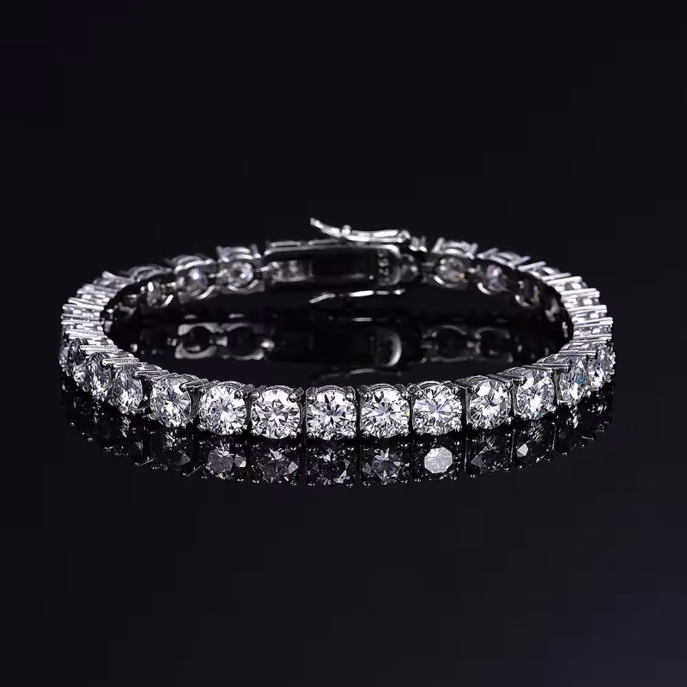moissanite tenisinė apyrankė