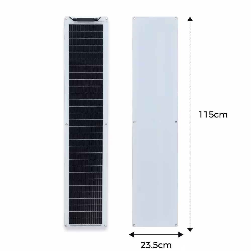 Kit de paneles solares flexibles de 50W.