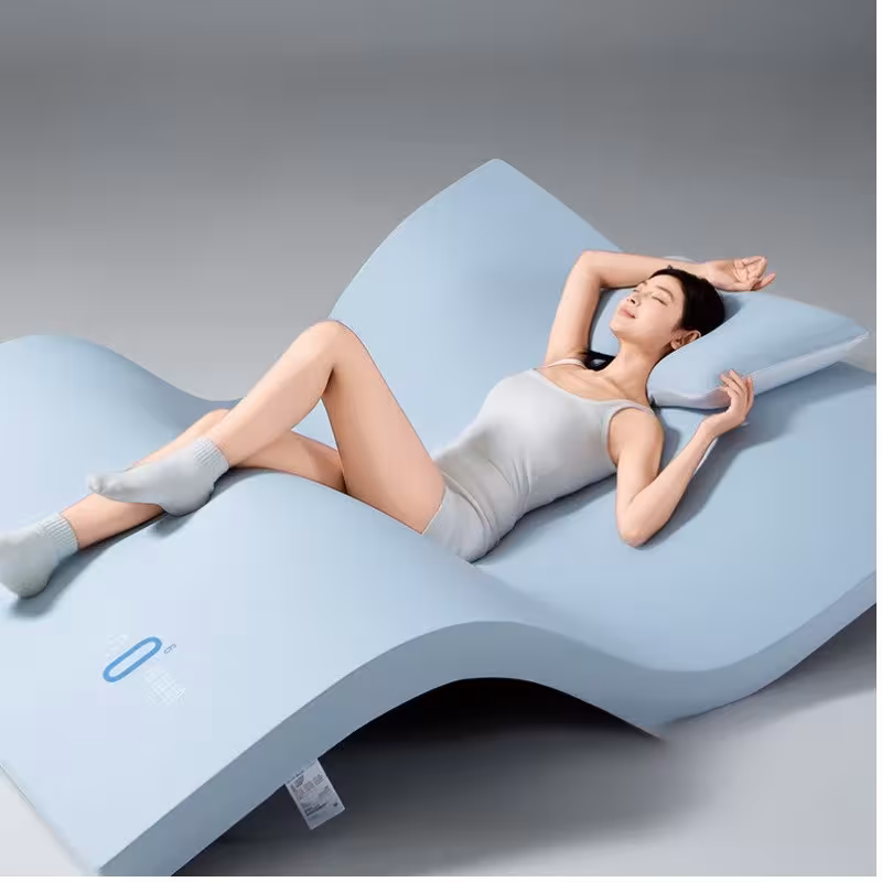 Colchón de espuma viscoelástica ortopédica para el dormitorio, de recuperación lenta, no deformable, sin puntos de presión.