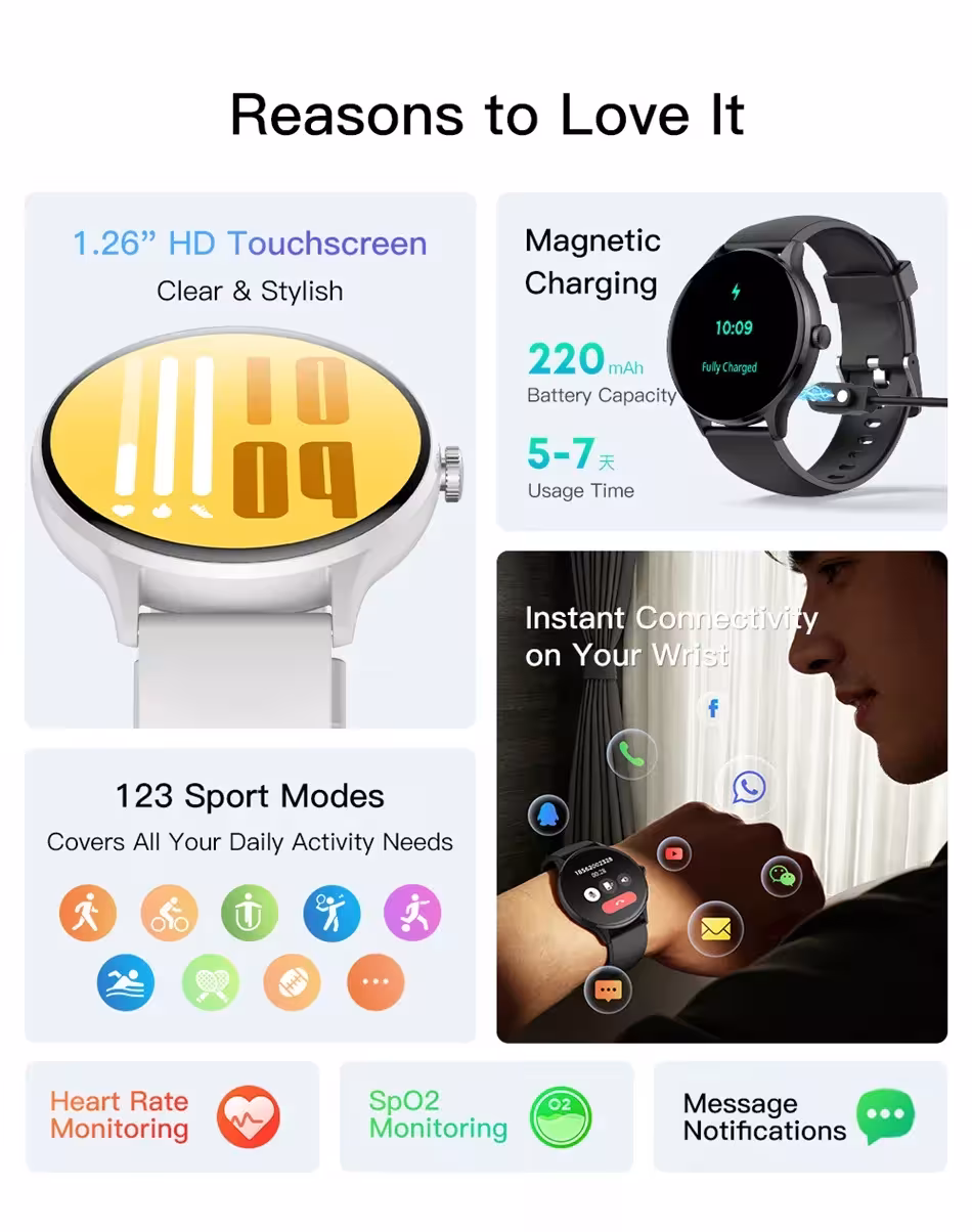 reloj inteligente con llamadas Bluetooth