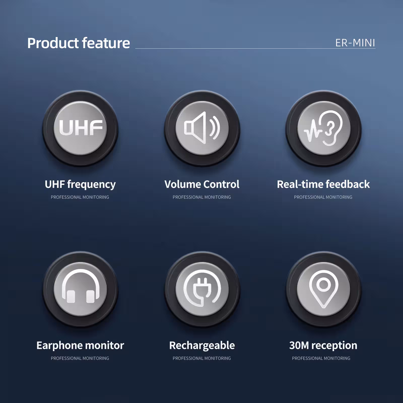 Système d'écoute monitoring UHF