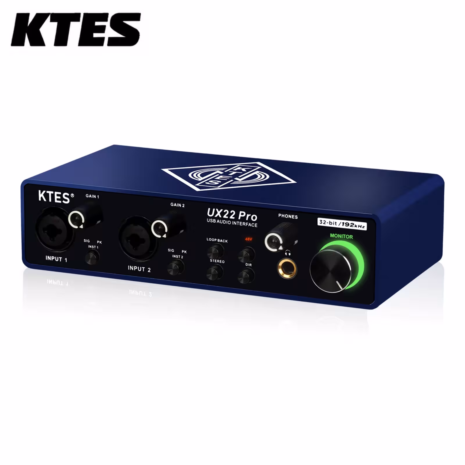 Scheda audio UX22 Pro 192kHz 32-Bit USB per registrazione in studio, per streaming e podcast