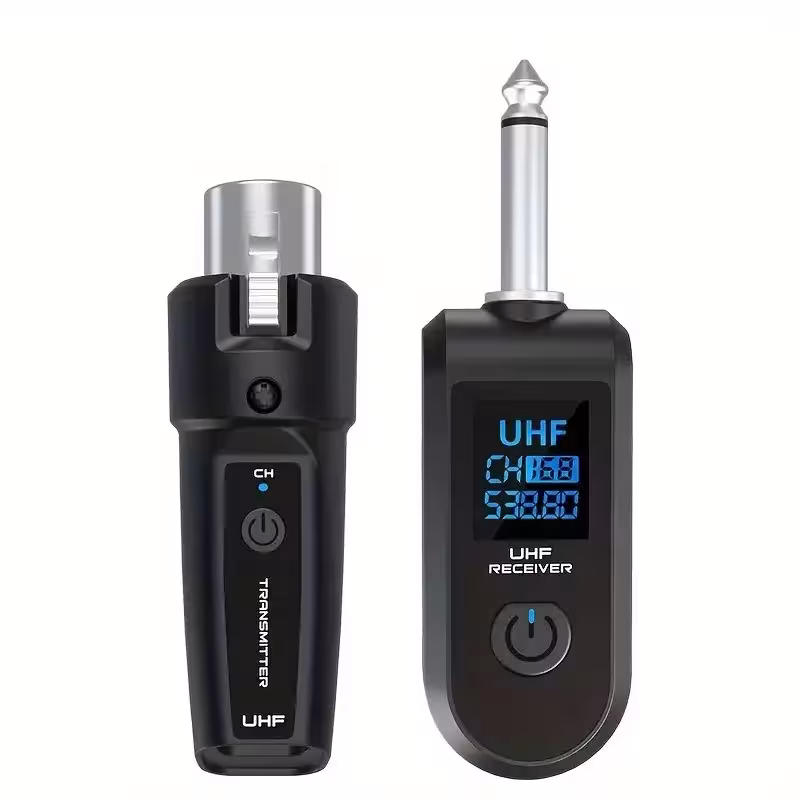 Système de microphone sans fil UHF avec récepteur XLR pour microphones dynamiques et mélangeurs