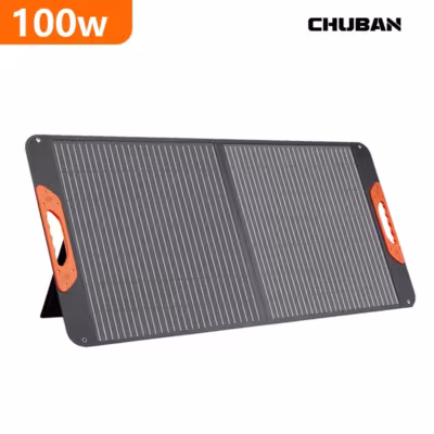 100W Portable Solar Panel Foldable Solar Panel Kit Waterproof Power Backup Solar Charger for Power Station Camping Solar 1