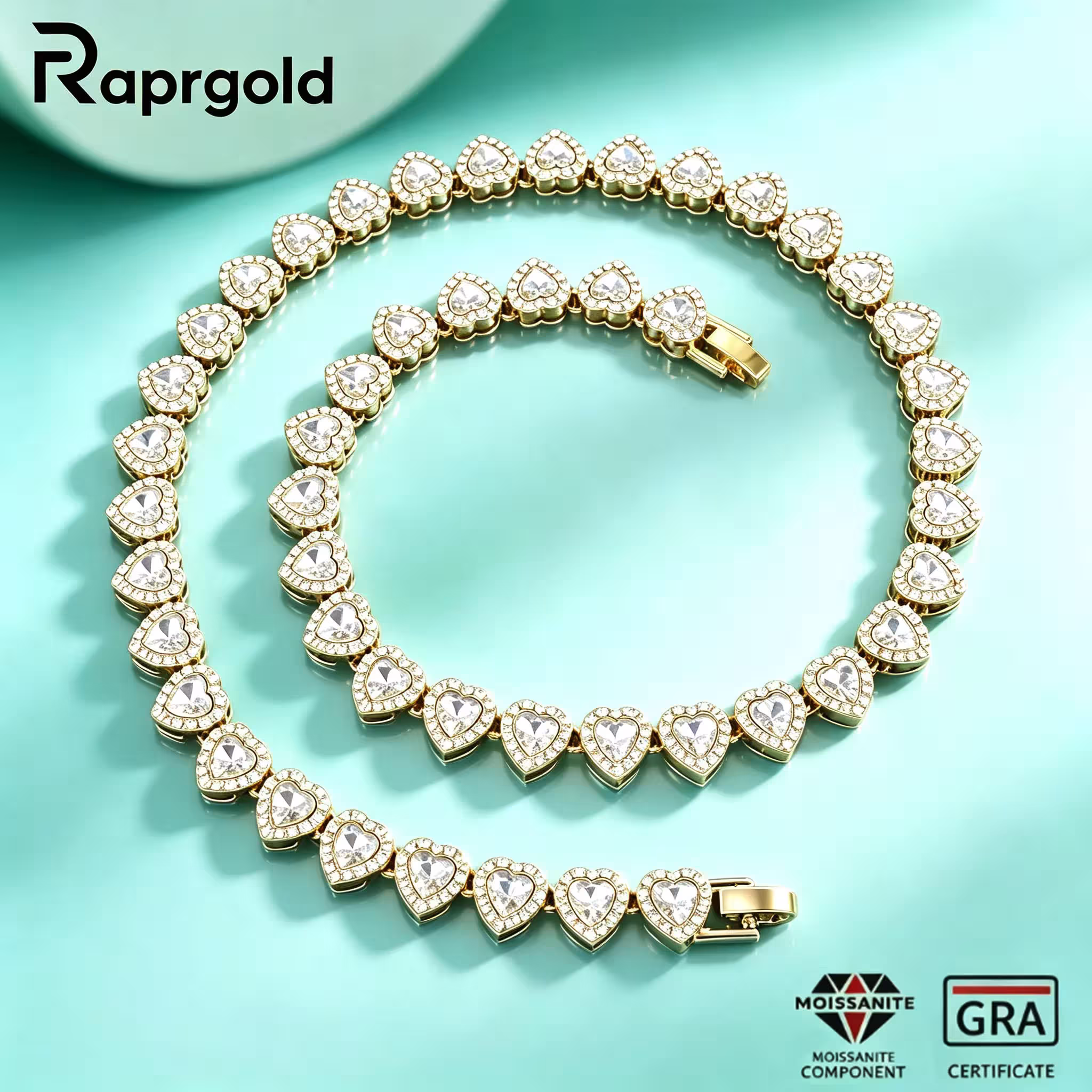 pulsera de moissanita para mujer