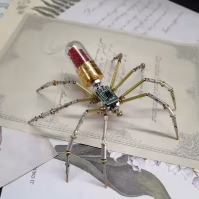 DIY Mechanical Spider Metal Model Kit 3D Puzzles Cyberpunk Insects Assembly Creative Handmade Metal Puzzles 1
