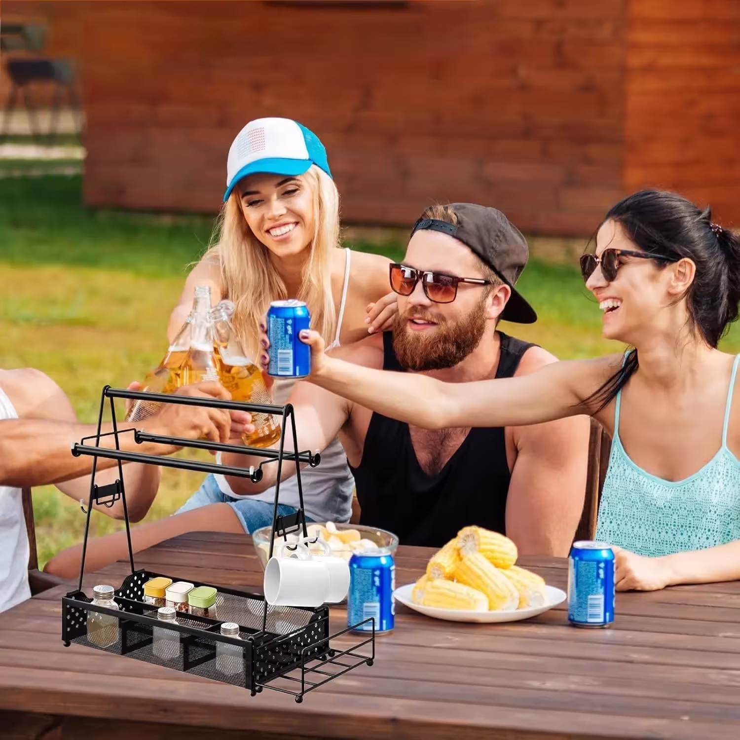 organizador para accesorios de barbacoa