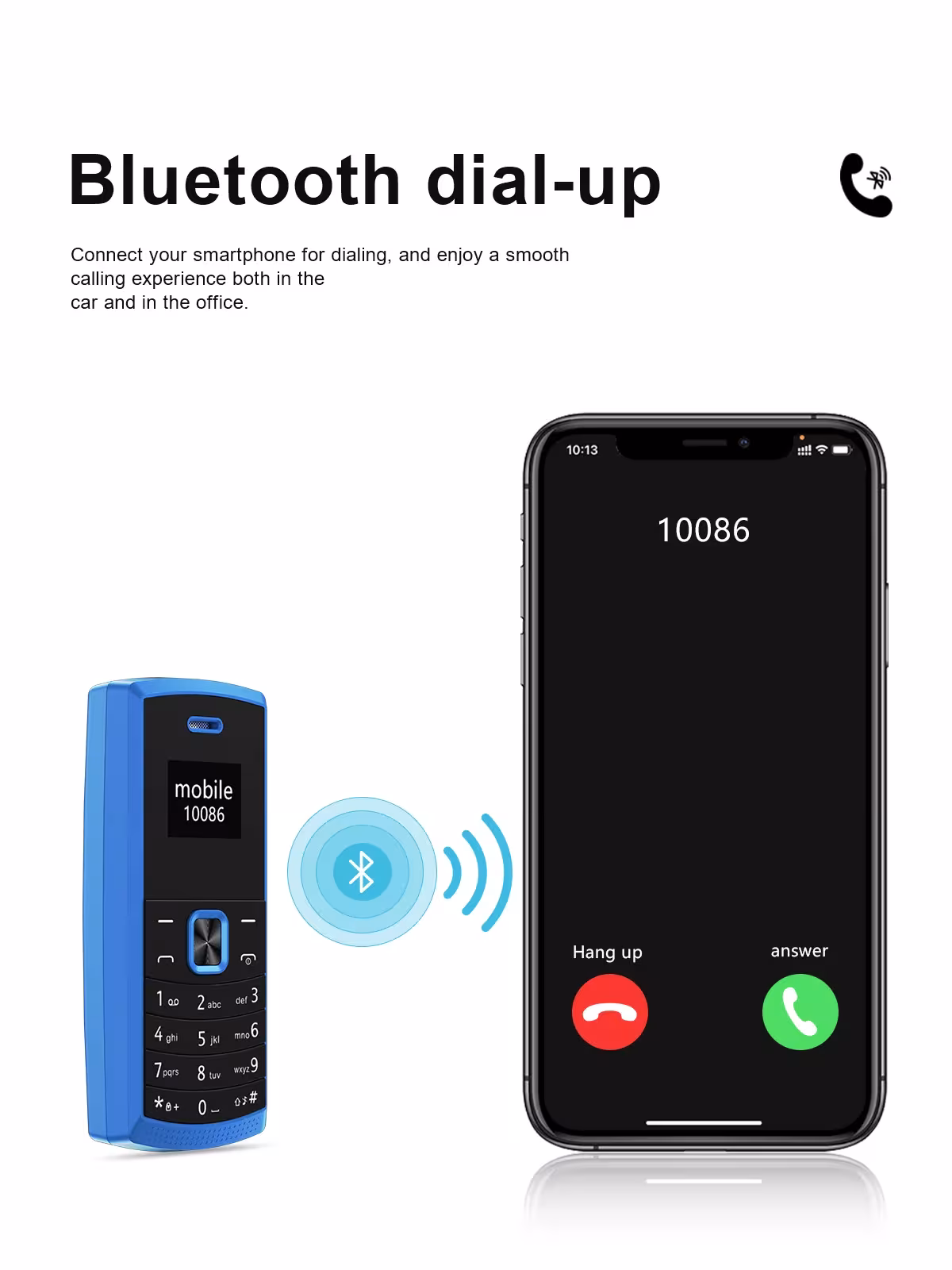 mini mobilusis telefonas