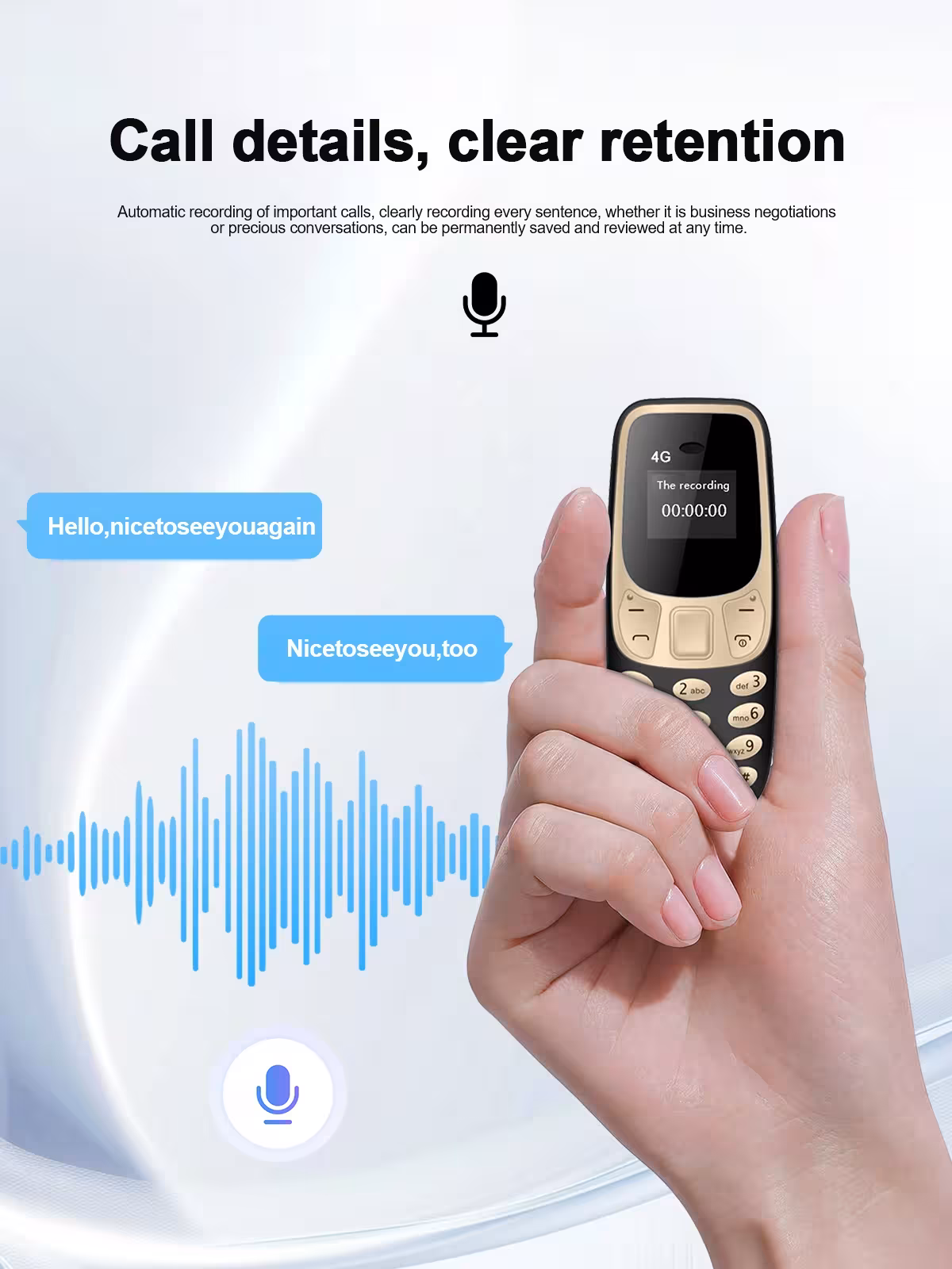 mini mobilusis telefonas