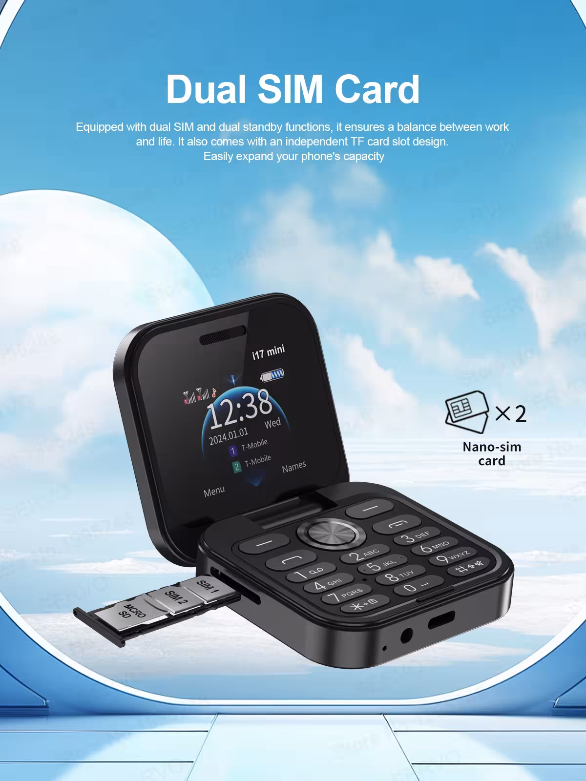 small, flexible mobile phone 2G
