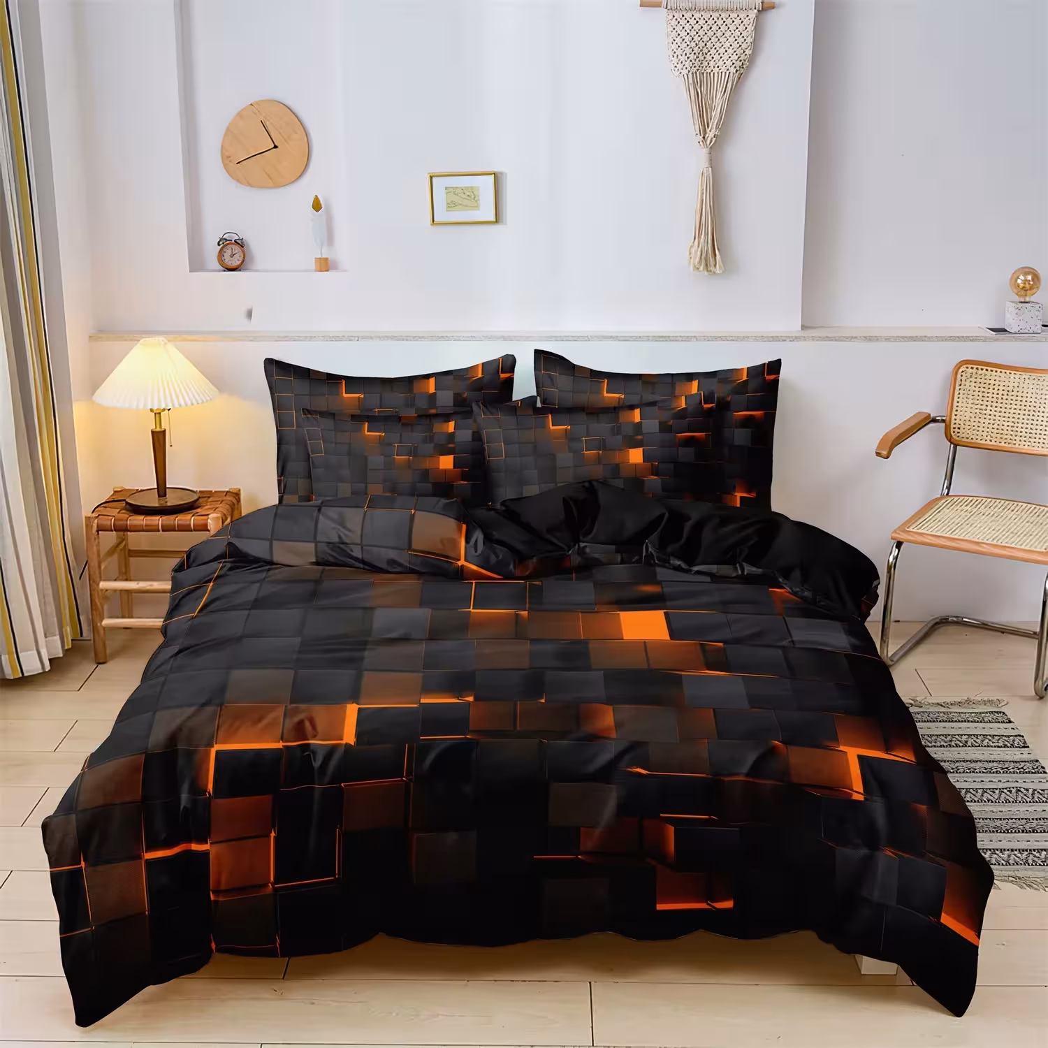 Bedding set with pattern