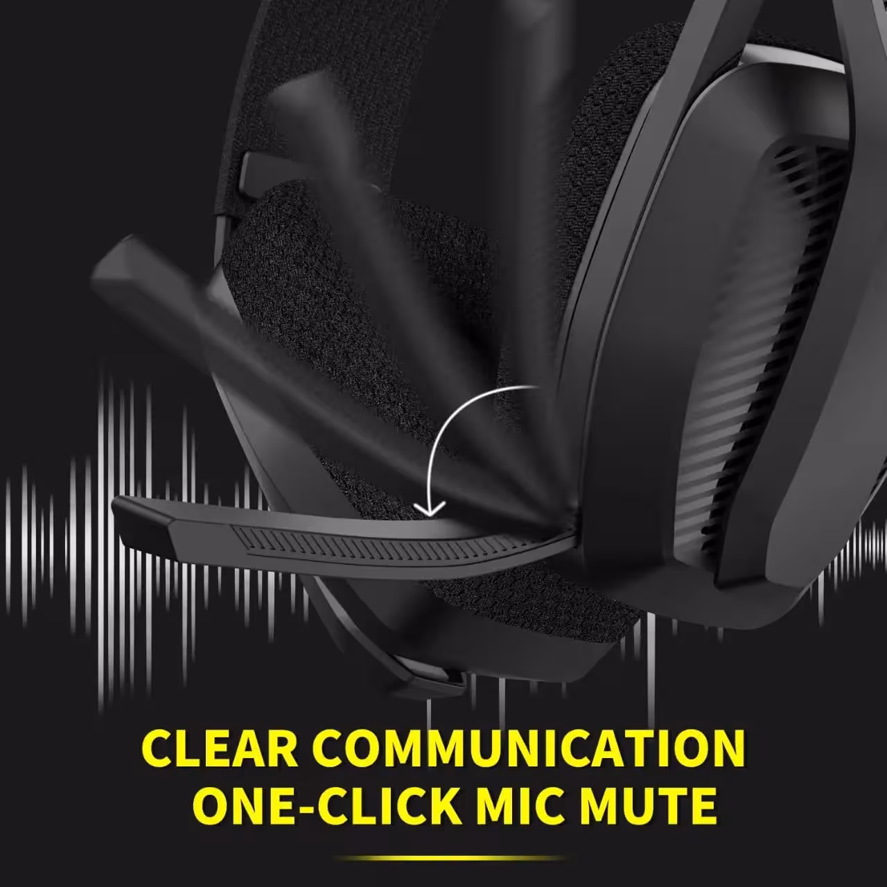 Casque de jeu sans fil avec microphone