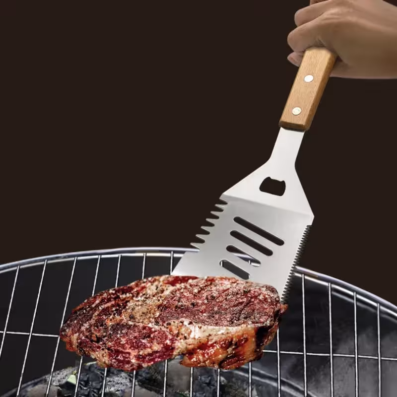 juego de utensilios para barbacoa de camping