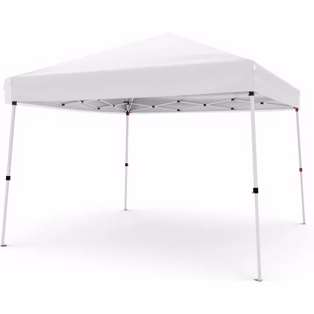 Gazebo pieghevole 3x3 metri con gambe in acciaio regolabili e copertura del tetto resistente all'acqua