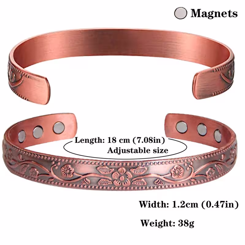 bracciale magnetico in rame puro