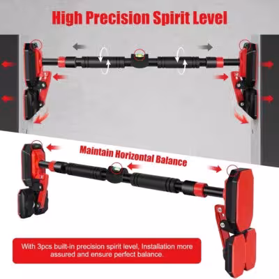 Horizontal Bar 76-100cm 200kg Load Capacity For Pull-Up Dip Crunch Triceps Extension 1