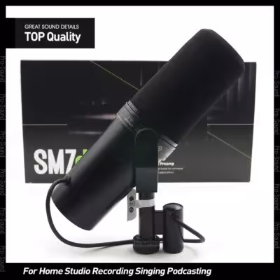 SM7DB dinaminis vokalinis mikrofonas su integruotu iki stiprintuvu podcast'ams