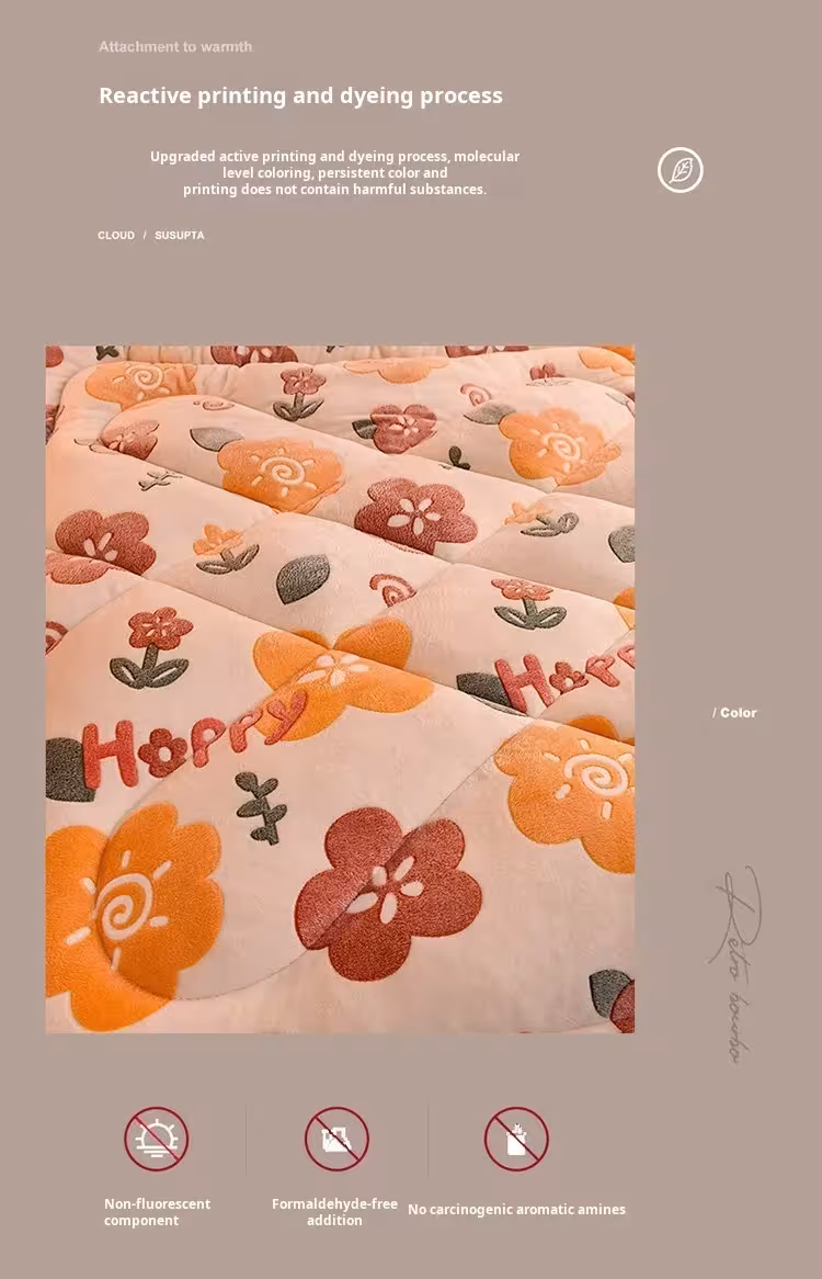 warm double-sided plush blanket