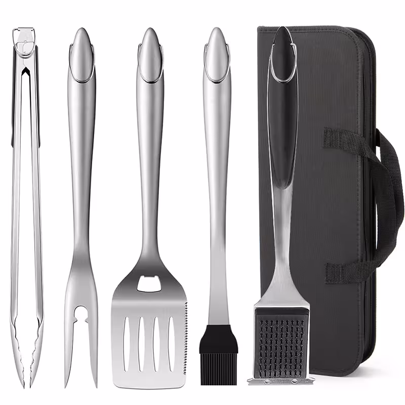 Stainless steel grill tool set
