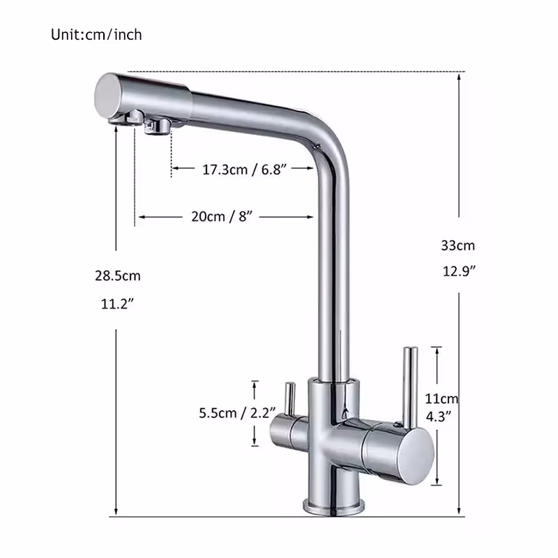 virtuvinis maišytuvas su vandens filtru