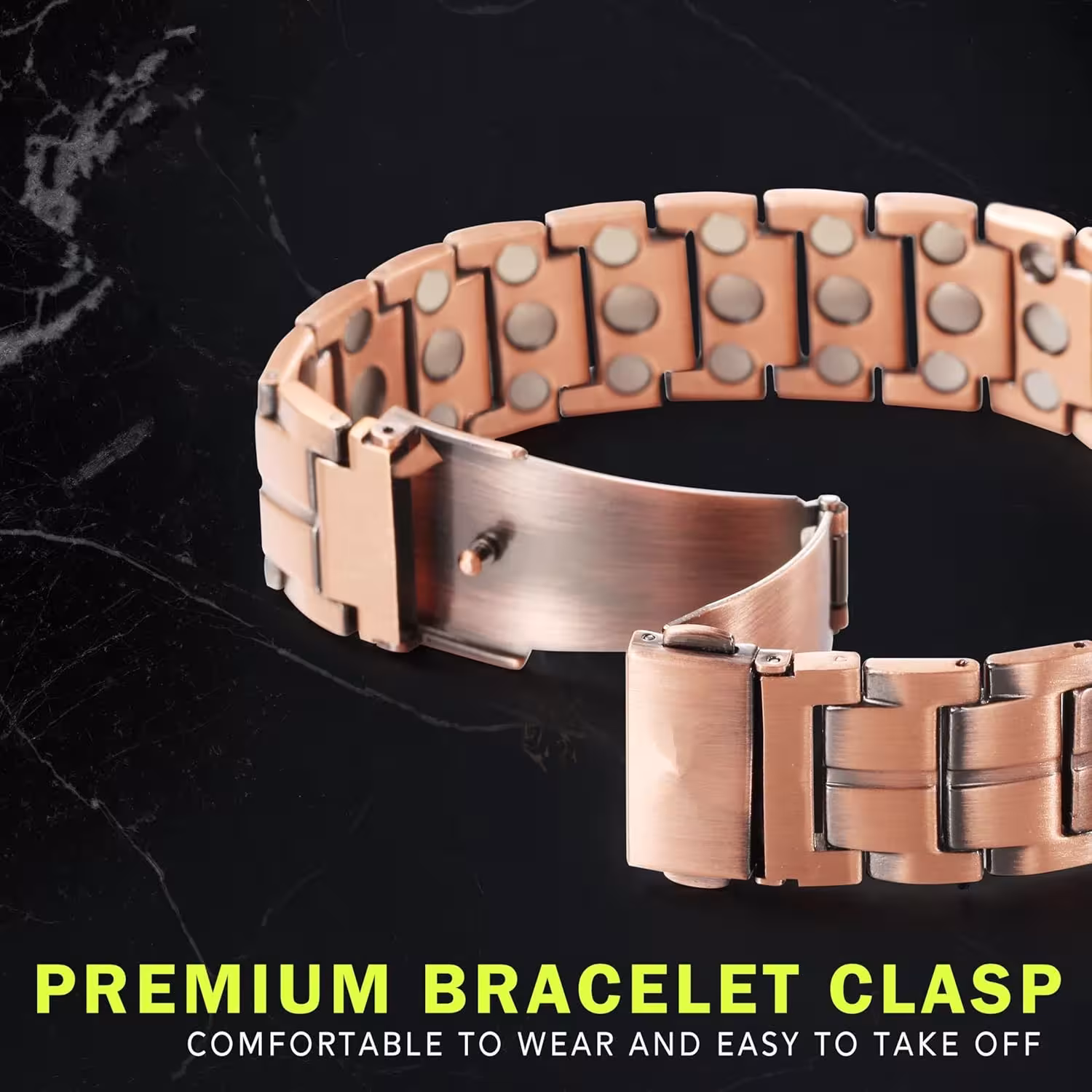pulsera magnética de latón para hombre