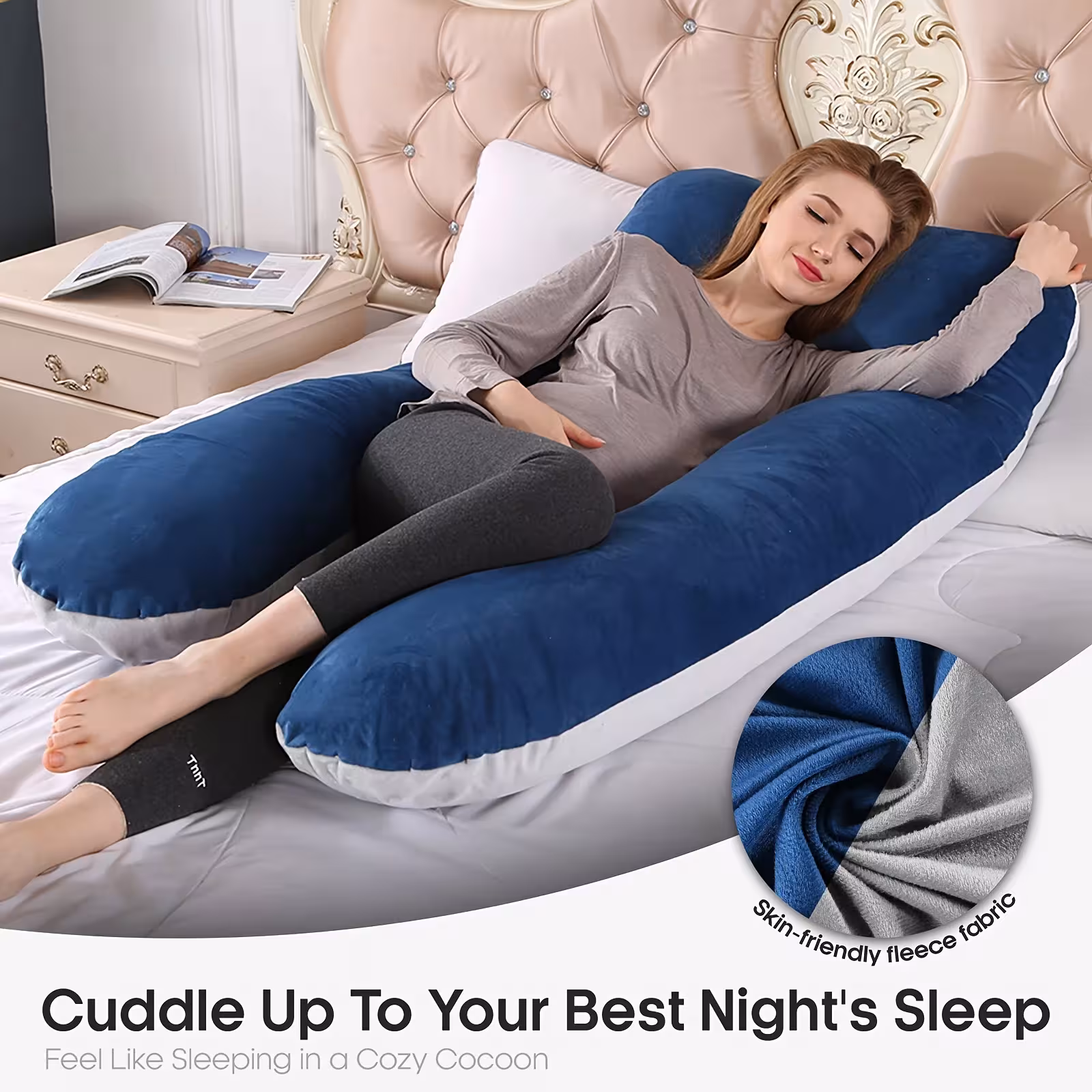 U-shaped pillow for the neck and back
